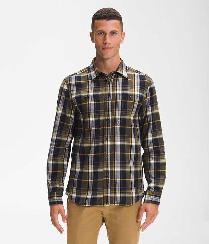 The North Face Arroyo Lightweight Flannel Mens Shirt Olive 175394-OQS